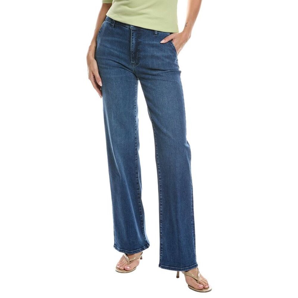 Frame Denim Womens The Straight Trouser, Blue